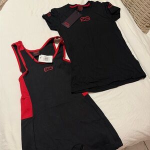 SBD Black and Red Singlet + Shirt